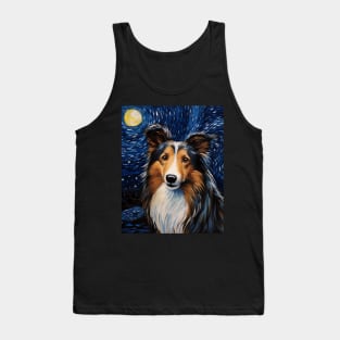 Sheltie Painting Tank Top